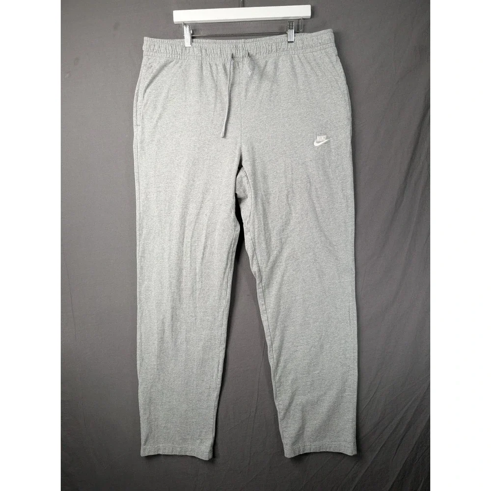 Nike Sportswear Mens Jersey Pants Gray Size 3XL